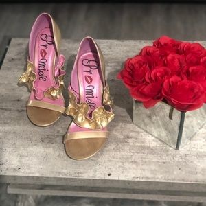 Gold High Heels